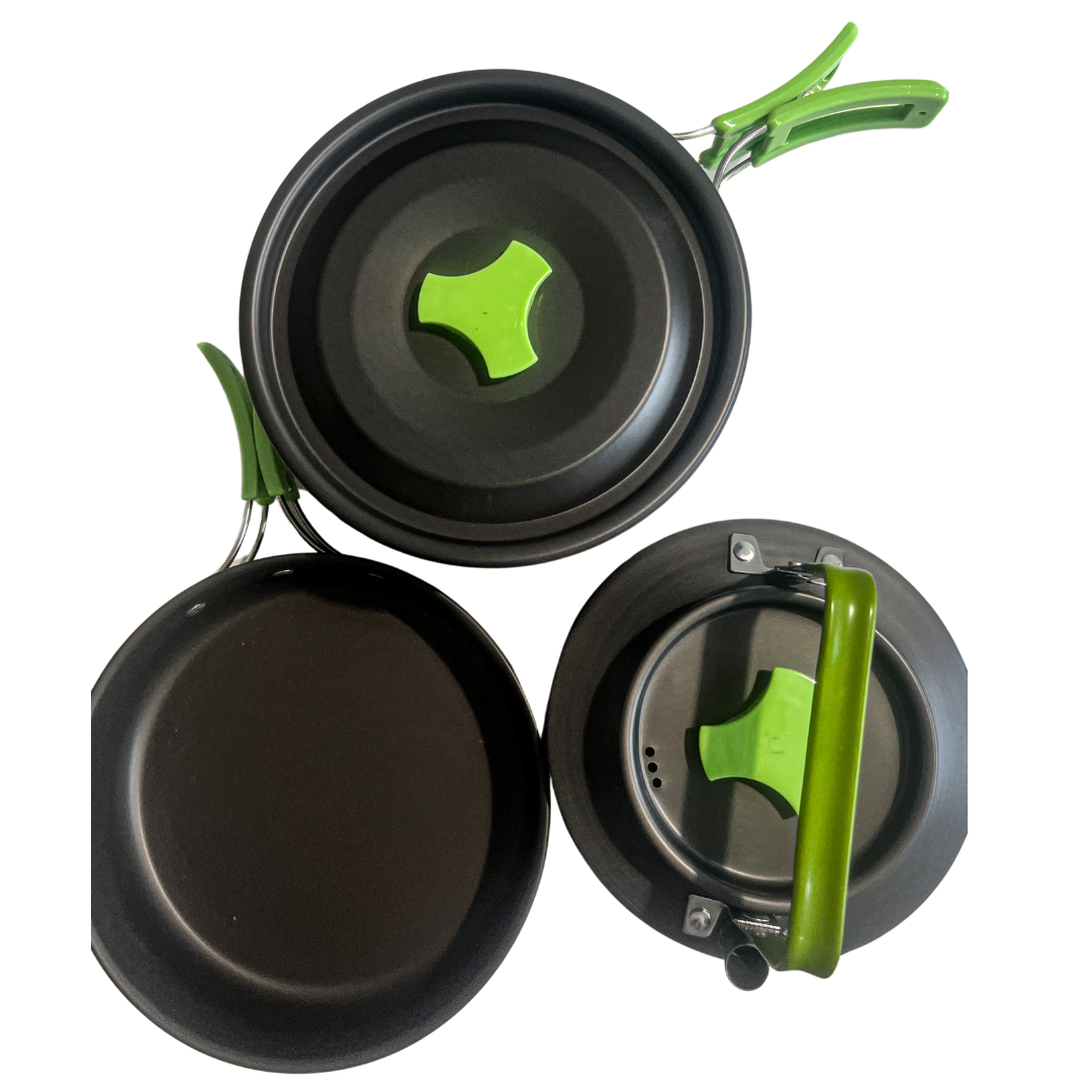 LightWeight 3 Piece Camping Cooking Set