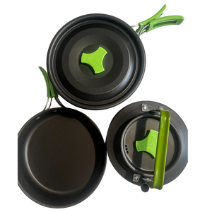 LightWeight 3 Piece Camping Cooking Set