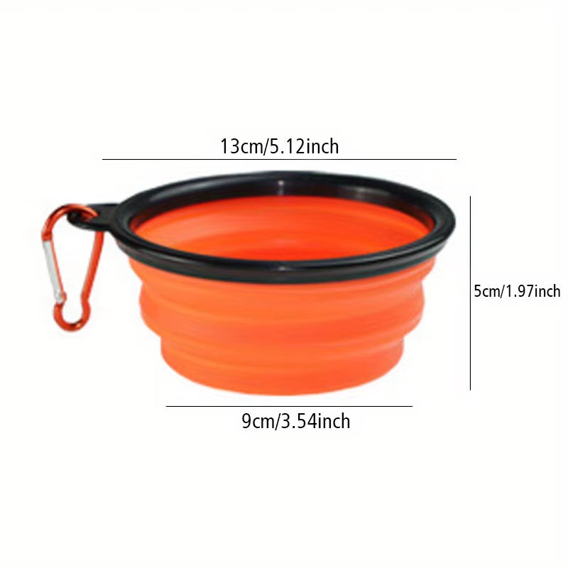 Dog Folding Silicone Portable Travel Bowl