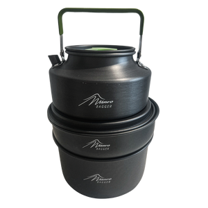 LightWeight 3 Piece Camping Cooking Set