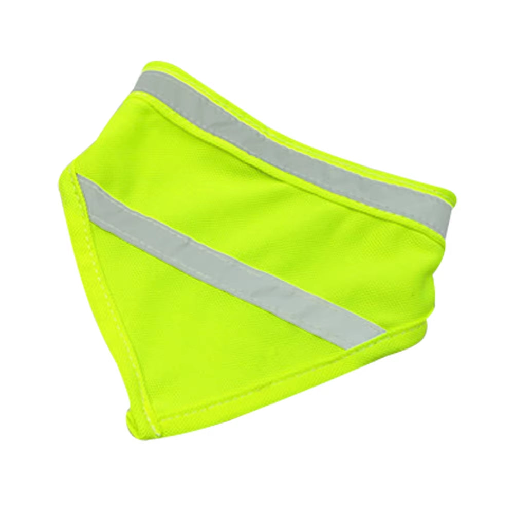 Reflective Pet Bandana Safety Scarf for Night Dog Walking High Visibility Bandana 59cm