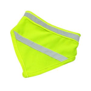 Reflective Pet Bandana Safety Scarf for Night Dog Walking High Visibility Bandana 59cm