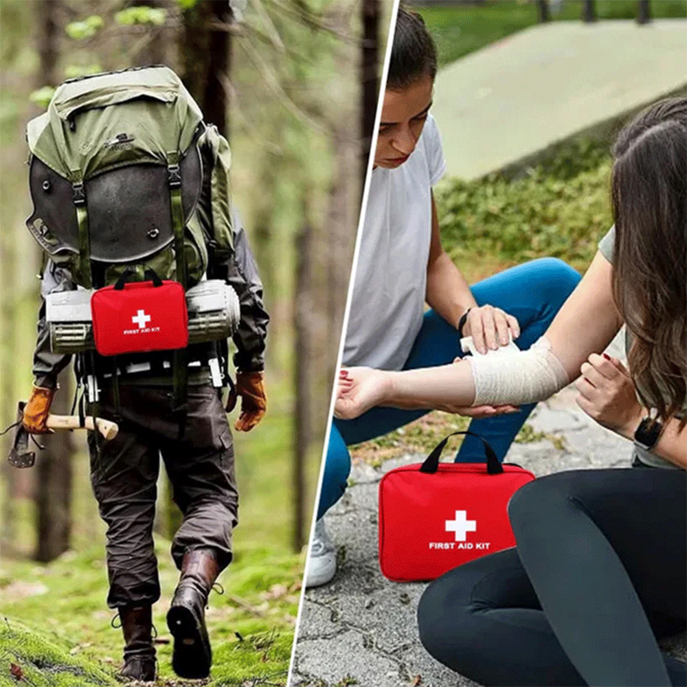 260Pcs Deluxe First Aid Kit - Emergency Supplies for Home, Outdoors & Camping