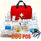 260Pcs Deluxe First Aid Kit - Emergency Supplies for Home, Outdoors & Camping