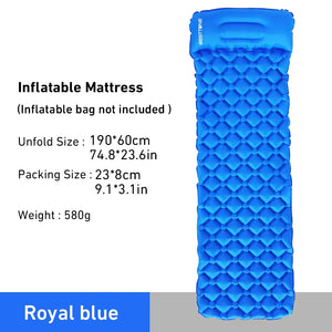 Ultralight Compact Inflating Sleeping Mattress with Pillow