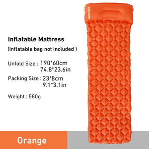 Ultralight Compact Inflating Sleeping Mattress with Pillow