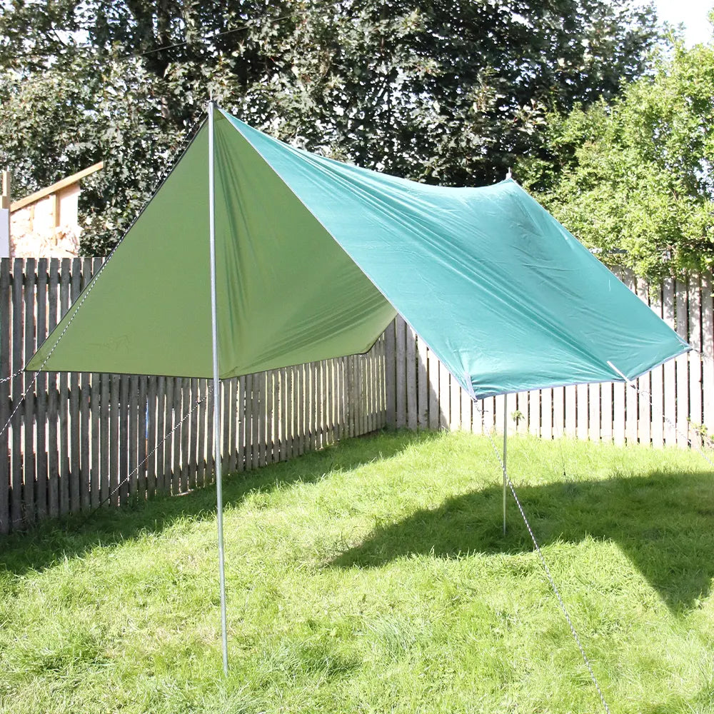 3m x 3m Durable Rain Tarp for Camping & Outdoors