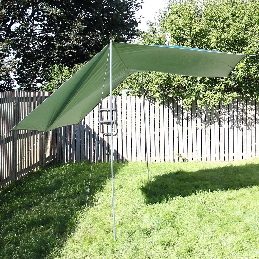 3m x 3m Durable Rain Tarp for Camping & Outdoors