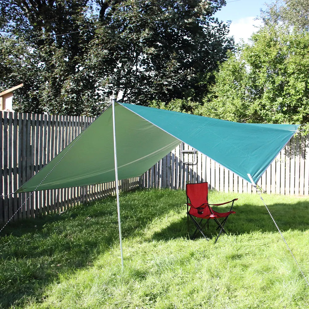 3m x 3m Durable Rain Tarp for Camping & Outdoors