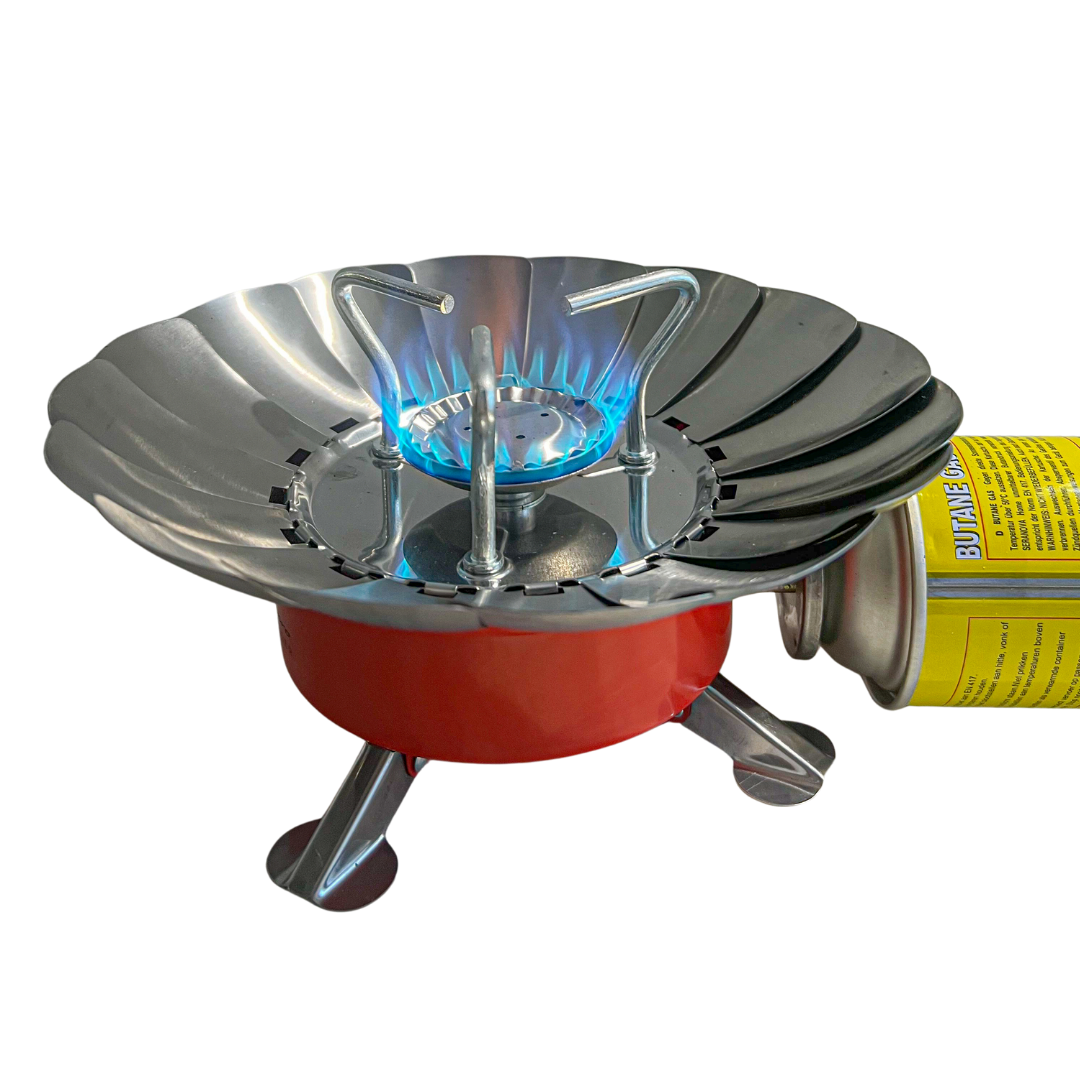 Camping Stove with Adjustable Windproof Shield