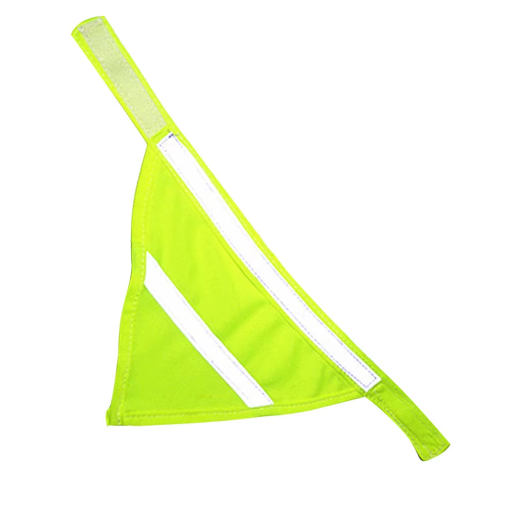 Reflective Pet Bandana Safety Scarf for Night Dog Walking High Visibility Bandana 59cm