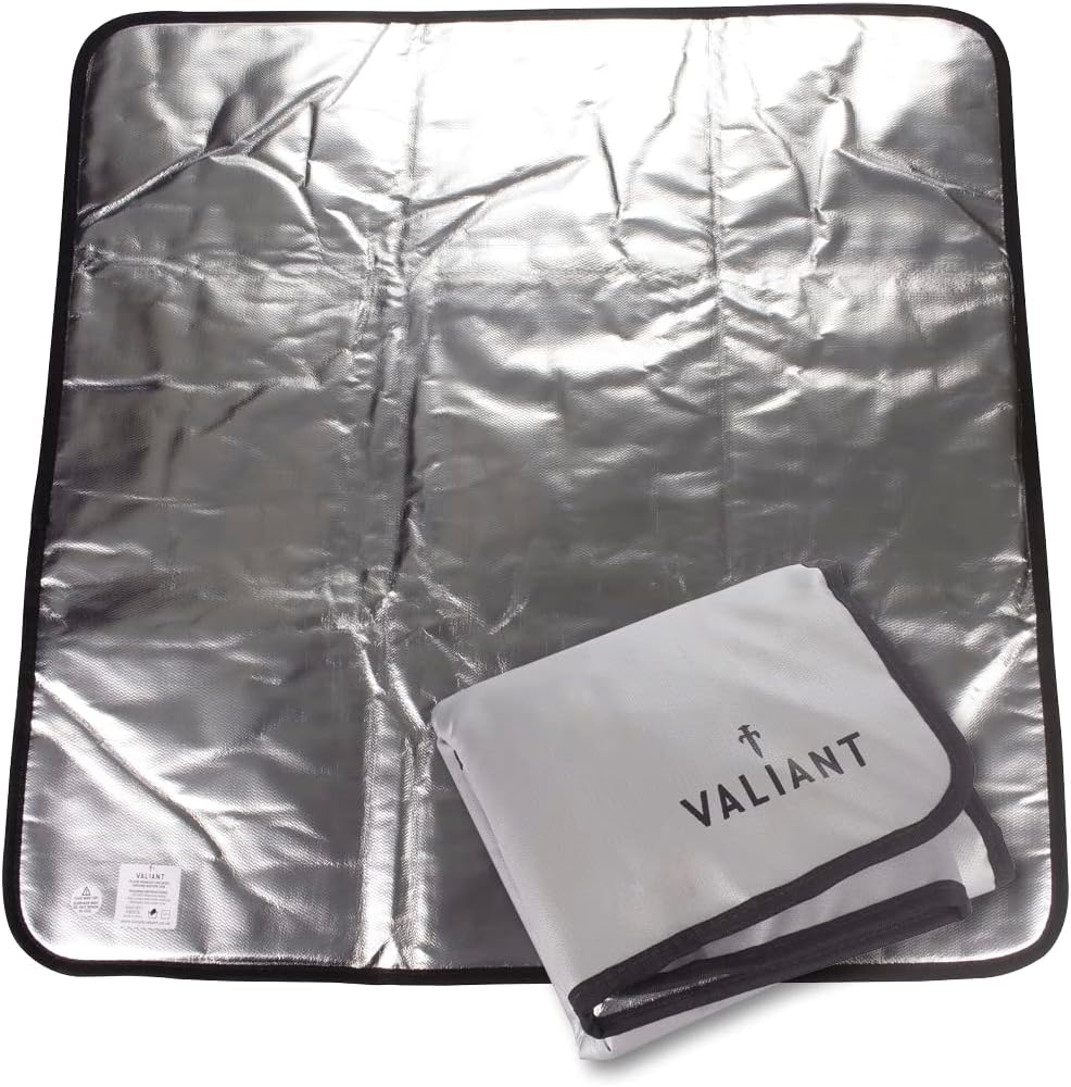 Valiant Heat Resistant BBQ and Fire Pit Protective Ground Mat (68Cm X 68Cm)