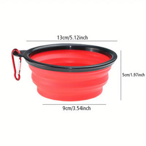 Dog Folding Silicone Portable Travel Bowl