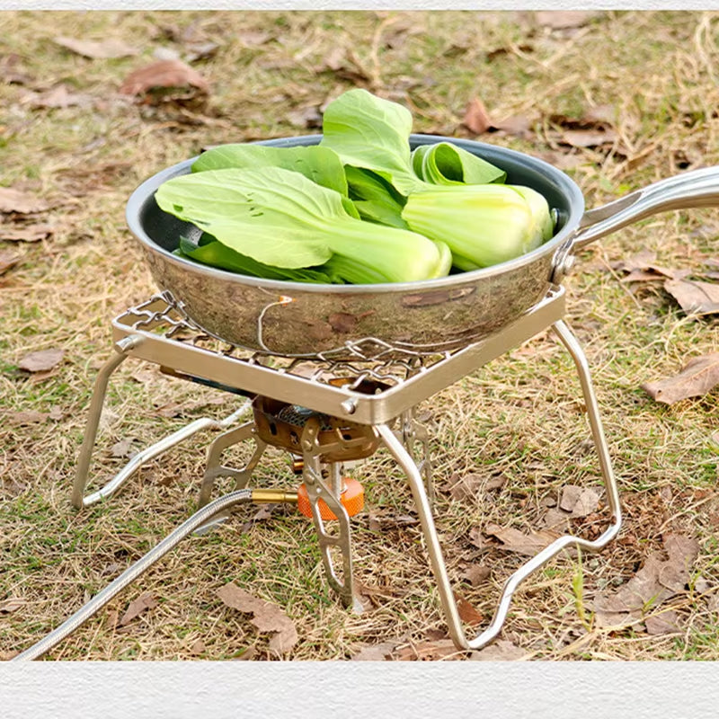 Folding Campfire Grill for Gas Stove or Fire