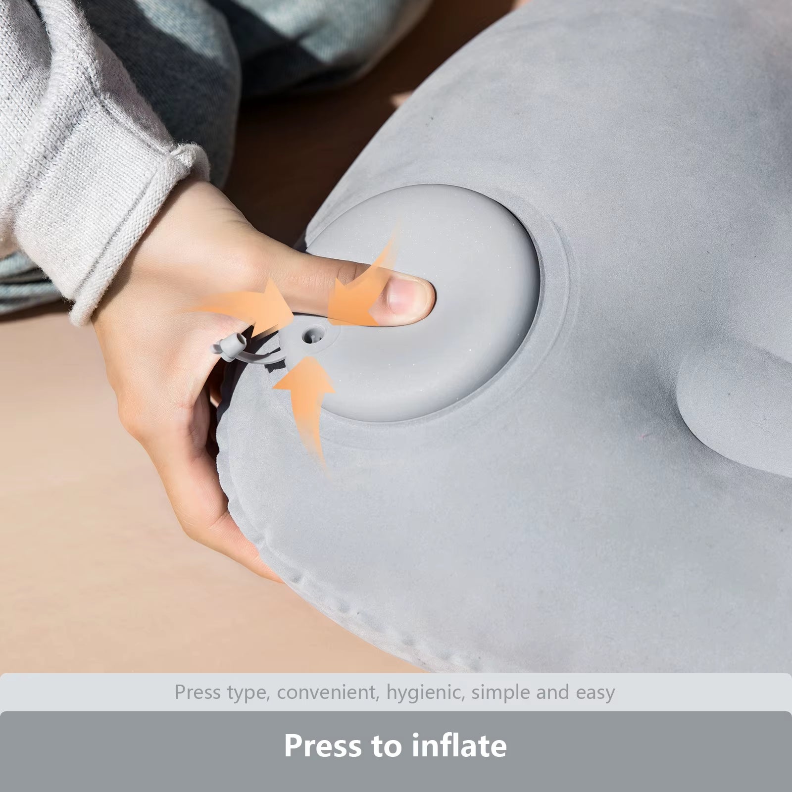 BISINNA Inflatable Ultralight Pillow for Neck and Lumbar Support