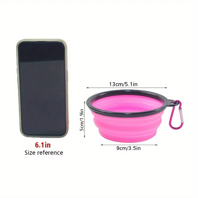 Dog Folding Silicone Portable Travel Bowl