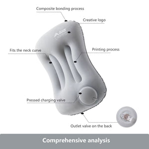 BISINNA Inflatable Ultralight Pillow for Neck and Lumbar Support