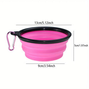Dog Folding Silicone Portable Travel Bowl