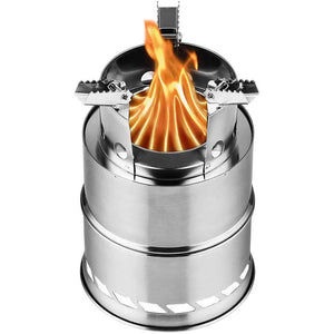 Lightweight Camping Wood Stove Stainless Steel