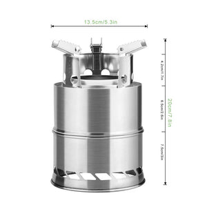 Lightweight Camping Wood Stove Stainless Steel