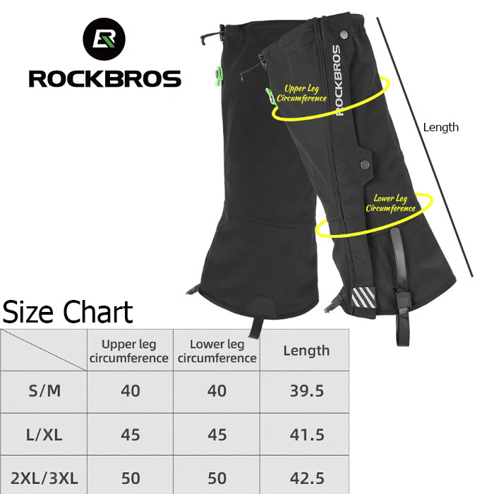 Rock Bros Waterproof Hiking Gaiters