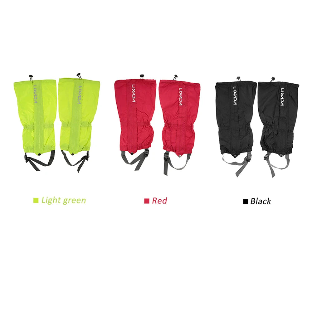 Waterproof Unisex Gaiters Zippered Closure One Size