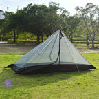 Single Person Travel Tent Dual Layer Rainproof Backpack Tent with Mosquito Net 4 Season Tent Outdoor Beach Camping Supplies