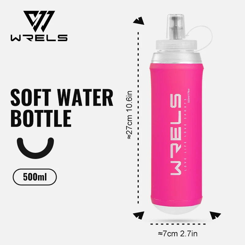 Collapsible Water Bottle 500ML TPU Soft Folding BPA Free