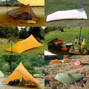 Ultralight Rain Fly Tent Tarp Silicone Coated Nylon