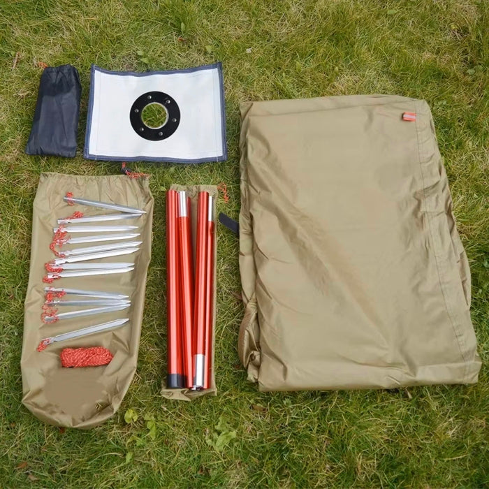 Teepee Hot Tent with Snow Skirt with Stove Jack