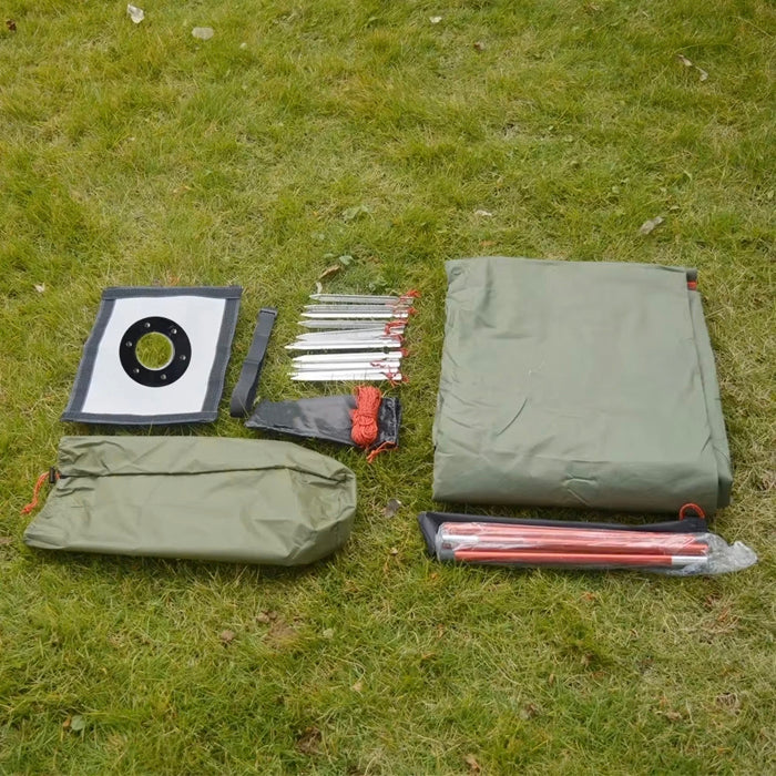 Teepee Hot Tent with Snow Skirt with Stove Jack