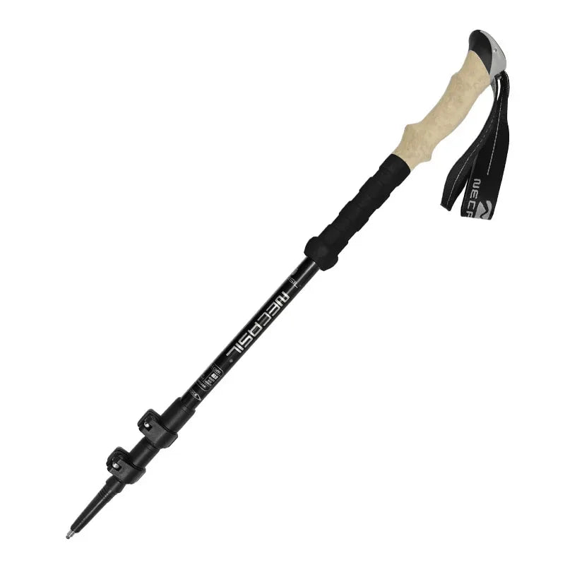 Aluminium Hiking Poles Telescopic Ultralight Adjustable with Quick Lock