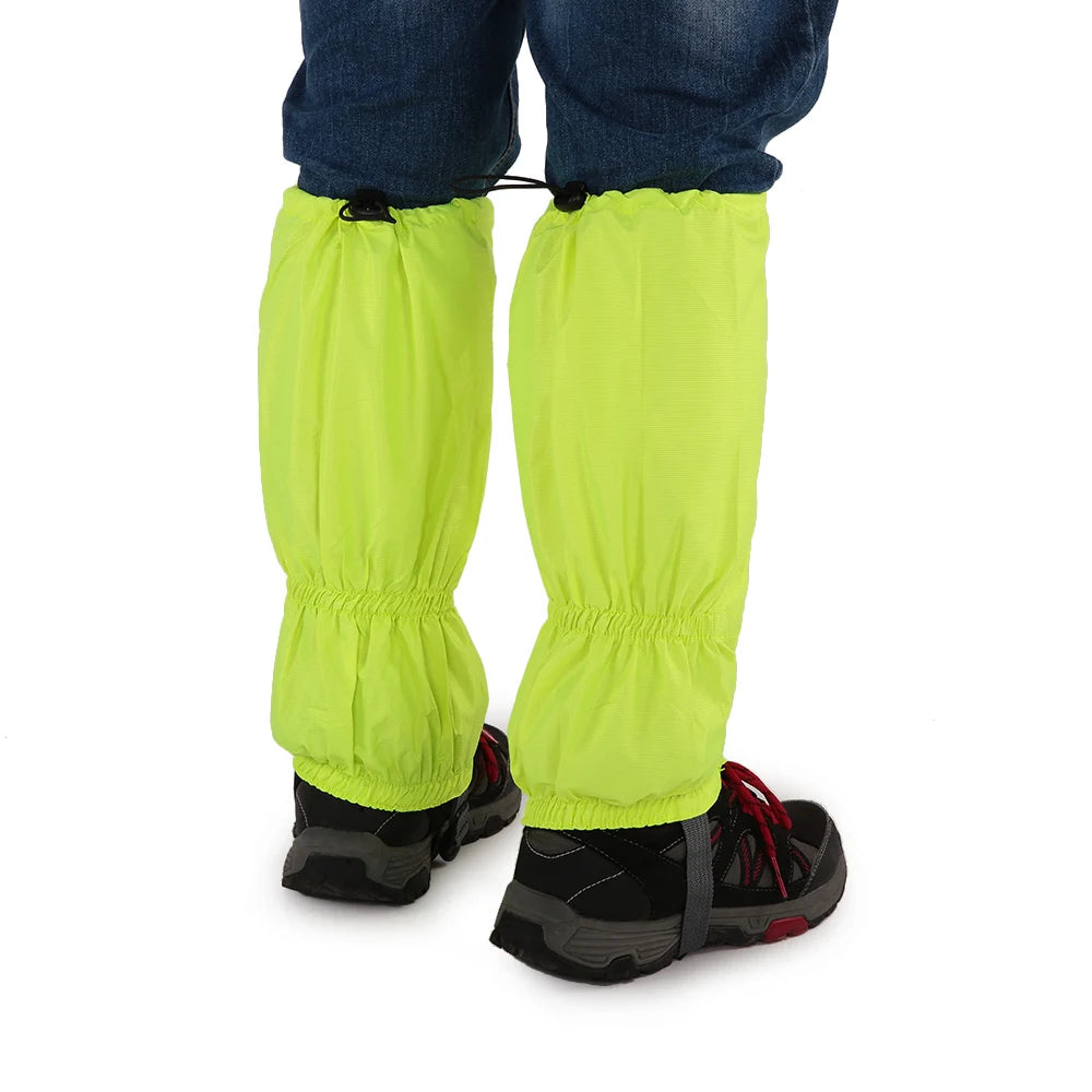 Waterproof Unisex Gaiters Zippered Closure One Size