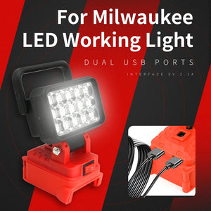 LED Work Light for Milwaukee M18 18v Battery (not included)
