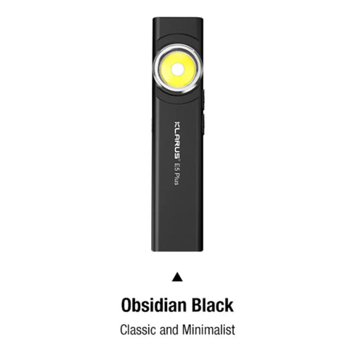 E5-PLUS Klarus TYPE-C Rechargeable Ultra Slim Triple Lights Magnetic EDC Flashlight Bulit-In 500Mah Battery