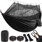 Lightweight Camping Hammock with Mosquito Net Comfortable for Outdoor Durable Breathable 210T Parachute Nylon Material Hammocks