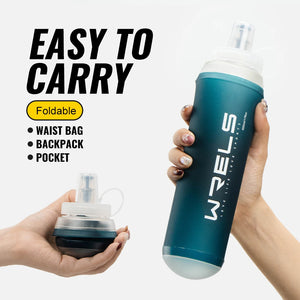 Collapsible Water Bottle 500ML TPU Soft Folding BPA Free