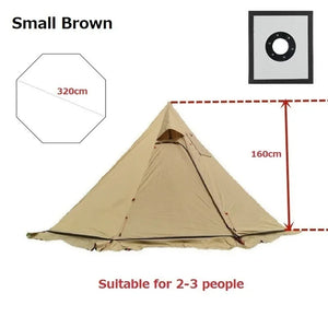Ultralight Teepee Hot Tent with Snow Skirt