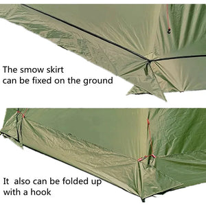 Ultralight Teepee Hot Tent with Snow Skirt