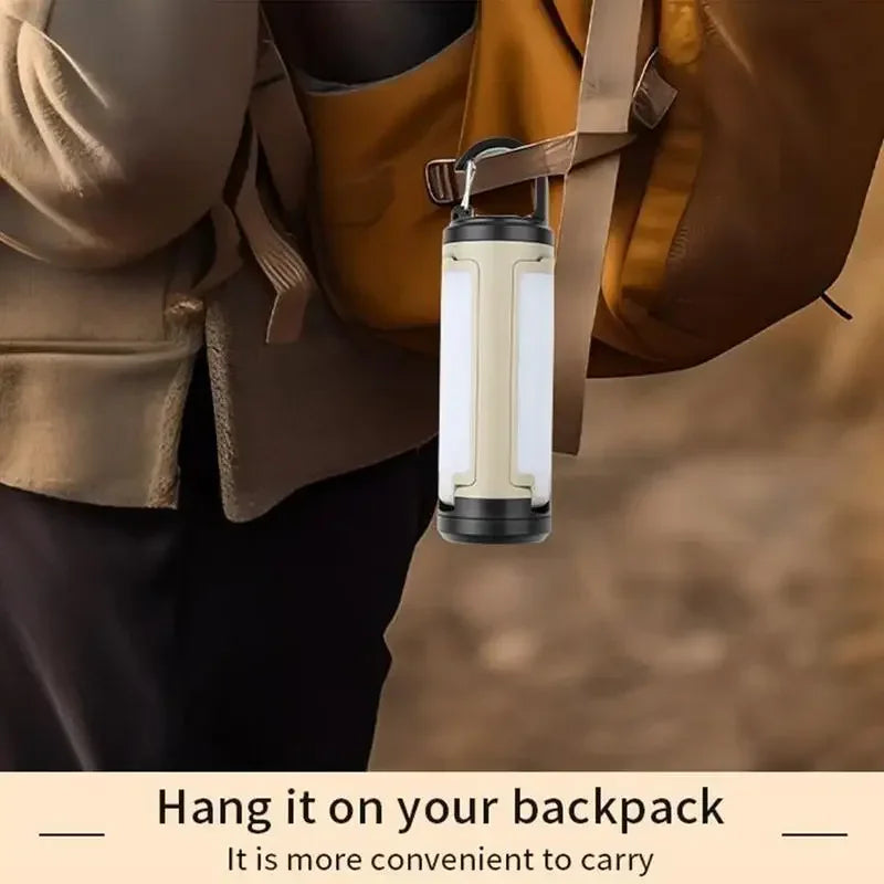 Portable Camping Lantern LY23 6 Modes Adjustable Brightness Hanging Foldable 1200Mah Emergency Light Outdoor