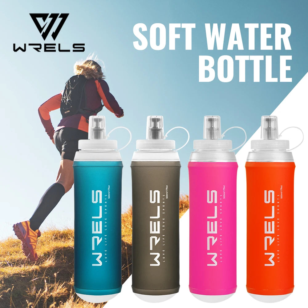 Collapsible Water Bottle 500ML TPU Soft Folding BPA Free