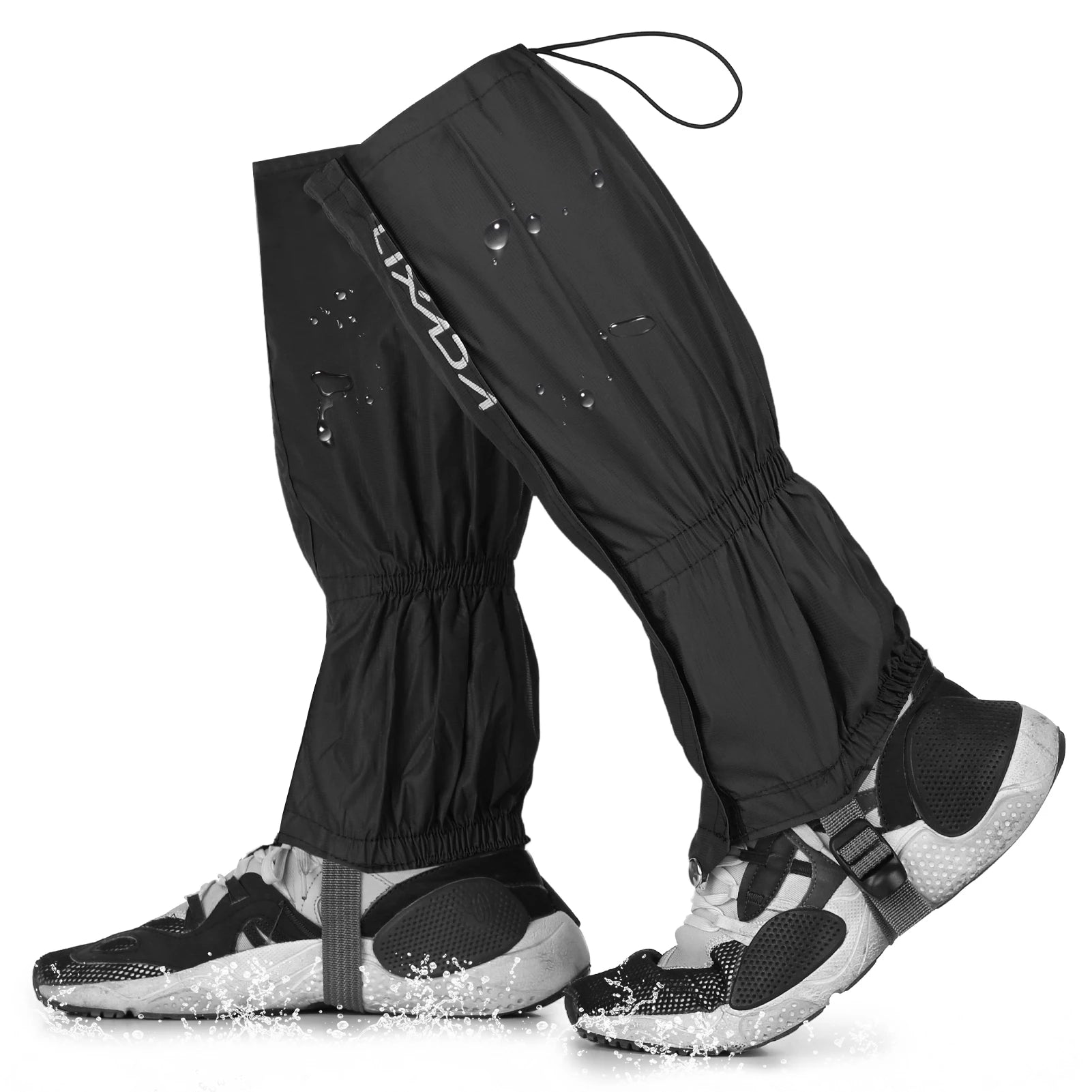 Waterproof Unisex Gaiters Zippered Closure One Size
