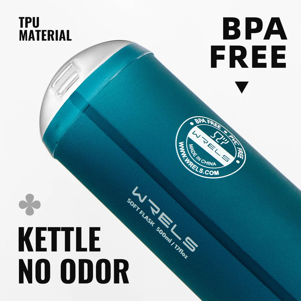 Collapsible Water Bottle 500ML TPU Soft Folding BPA Free