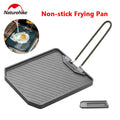 Camping Cooking Pan Non Stick Folding Picnic Frying Pan Portable Easy Clean Grill Hiking Bbq Dinner Frying Plate