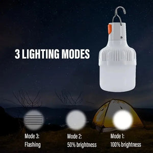 Waterproof USB Rechargeable 60w Portable LED Lamp
