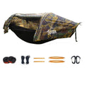 All-In-One Tunnel Mosquito Net + Hammock + Waterproof Rainfly - Tree Tent for Solo Waterproof & Bug-Proof Hiking Camping