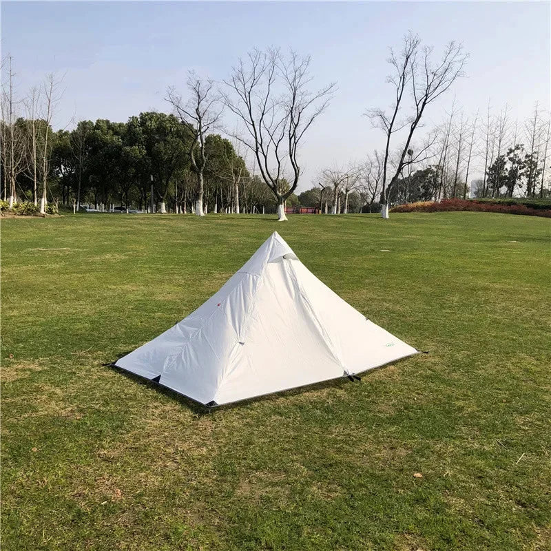 Single Person Travel Tent Dual Layer Rainproof Backpack Tent with Mosquito Net 4 Season Tent Outdoor Beach Camping Supplies