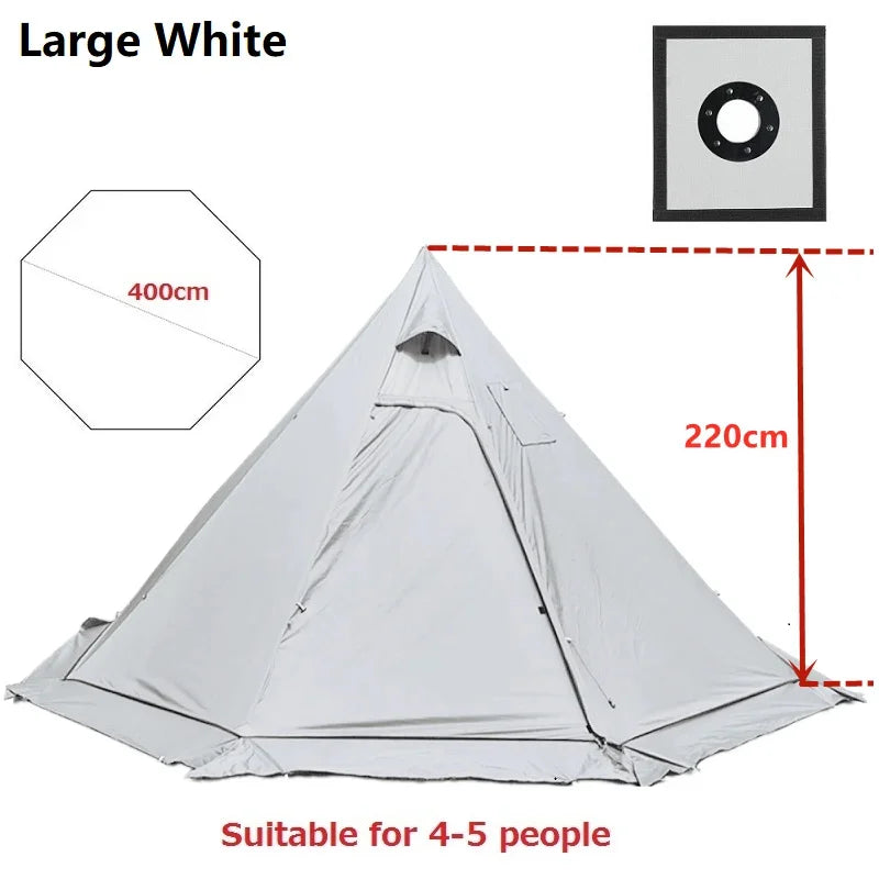 Ultralight Teepee Hot Tent with Snow Skirt