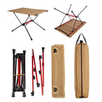 Portable Folding Cloth Table Easy Carrying BBQ Camping Table 60X40Cm