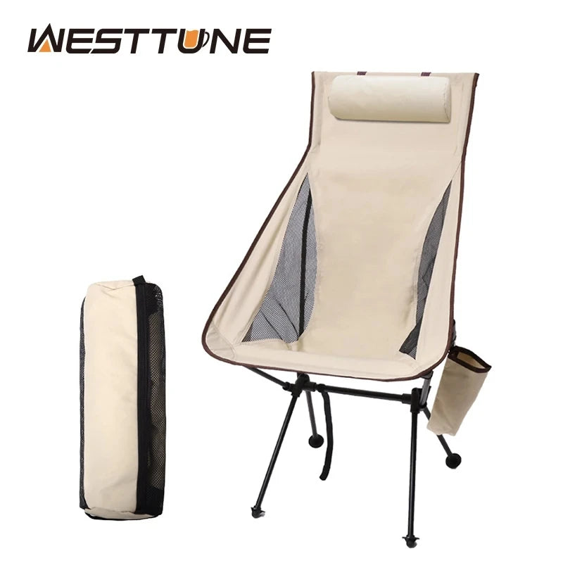 Portable Folding Camping Chair with Head Rest